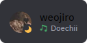 The member list showing the artist under the name